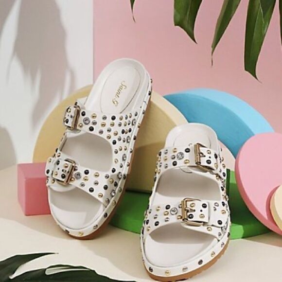 Saint G - Chloe Leather Sandals - Picture 1 of 7